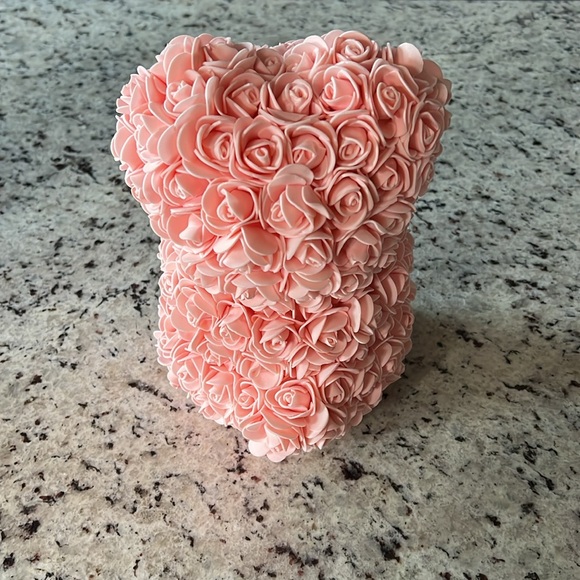 Pink Rose Teddy Bear - Picture 3 of 5